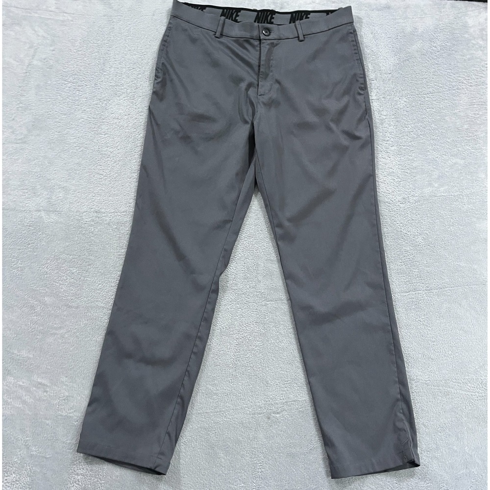 Nike Golf Pants Mens 36x32 Dri Fit Victory Flex Gray Standard AJ5489-021
